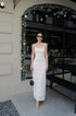 Spaghetti Straps Low Neck Long Maxi Dress